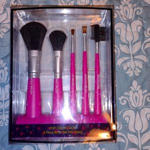 Pop collection 5 piece brush set with stand